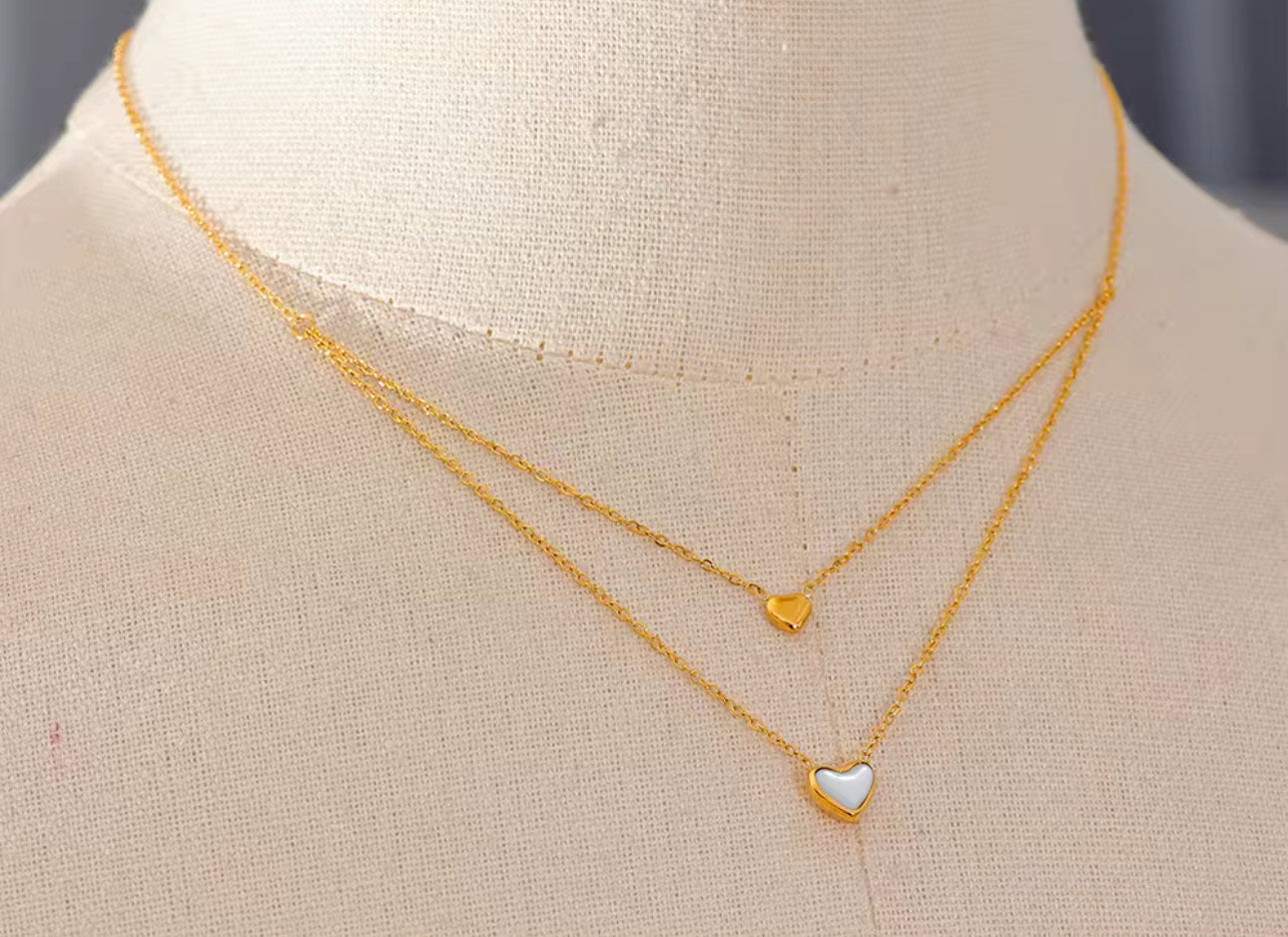 Hearts Layered necklace