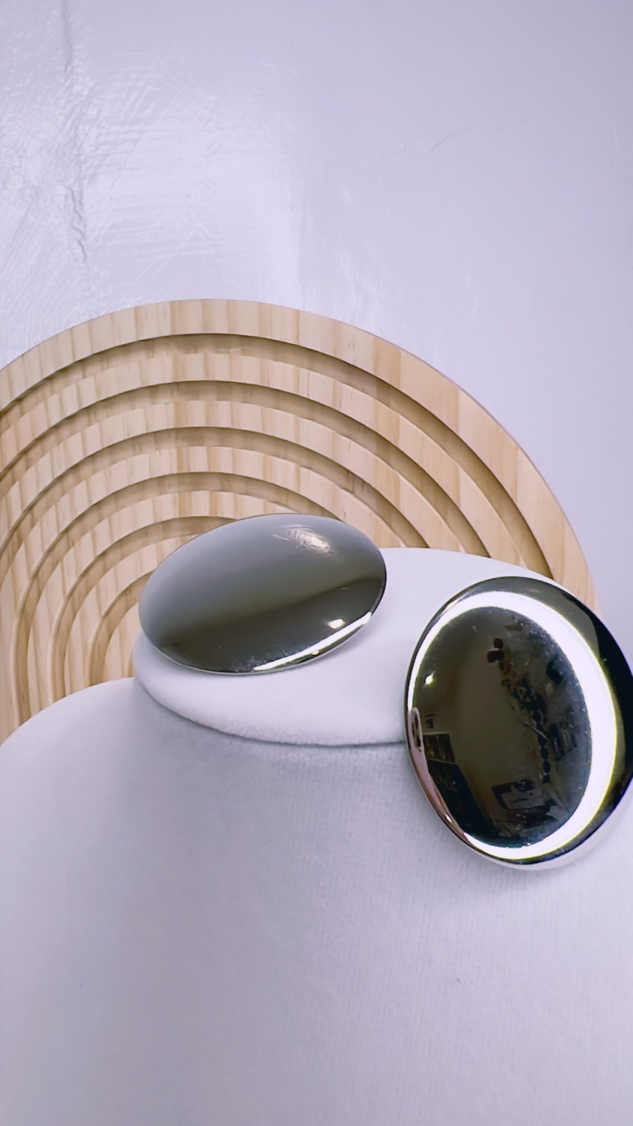 Circle big earrings
